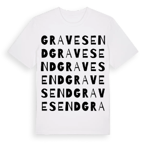 Gravesend ordlek t-shirt – ekologisk bomull t-shirt från Pinshirt