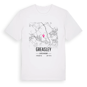 Greasley karta t-shirt – ekologisk bomull t-shirt från Pinshirt