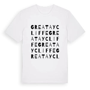 Great Aycliffe ordlek t-shirt – ekologisk bomull t-shirt från Pinshirt