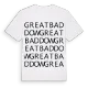 Great Baddow ordlek t-shirt