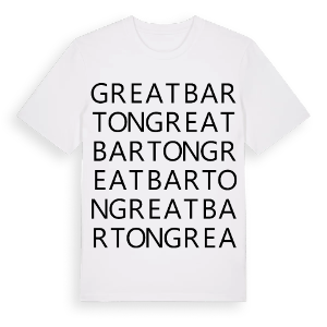 Great Barton ordlek t-shirt – ekologisk bomull t-shirt från Pinshirt