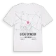 Great Bowden karta t-shirt