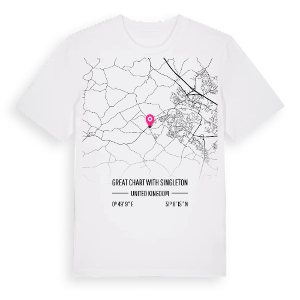 Great Chart with Singleton karta t-shirt – ekologisk bomull t-shirt från Pinshirt