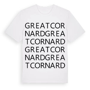 Great Cornard ordlek t-shirt – ekologisk bomull t-shirt från Pinshirt