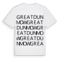 Great Dunmow ordlek t-shirt