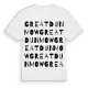 Great Dunmow ordlek t-shirt