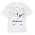 Great Ellingham karta t-shirt
