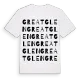 Great Glen ordlek t-shirt