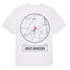 Great Gransden t-shirt – ekologisk bomull t-shirt från Pinshirt