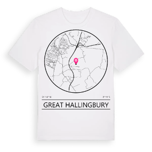 Great Hallingbury t-shirt – ekologisk bomull t-shirt från Pinshirt