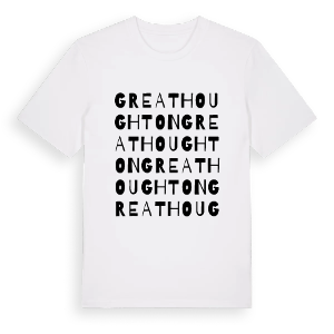 Great Houghton ordlek t-shirt – ekologisk bomull t-shirt från Pinshirt
