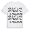 Great Langton ordlek t-shirt