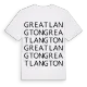 Great Langton ordlek t-shirt