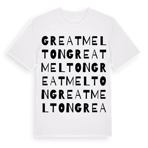 Great Melton ordlek t-shirt – ekologisk bomull t-shirt från Pinshirt