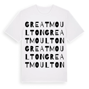 Great Moulton ordlek t-shirt – ekologisk bomull t-shirt från Pinshirt