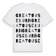 Great Ouseburn ordlek t-shirt