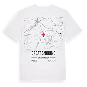 Great Snoring karta t-shirt – ekologisk bomull t-shirt från Pinshirt