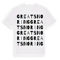 Great Snoring ordlek t-shirt
