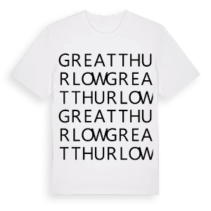 Great Thurlow ordlek t-shirt – ekologisk bomull t-shirt från Pinshirt