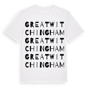 Great Witchingham ordlek t-shirt – ekologisk bomull t-shirt från Pinshirt