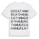 Greatham ordlek t-shirt