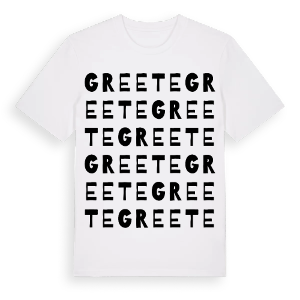 Greete ordlek t-shirt – ekologisk bomull t-shirt från Pinshirt