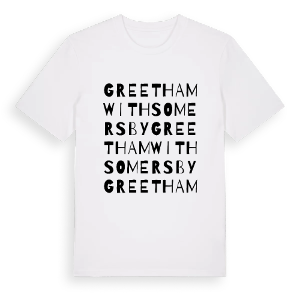 Greetham with Somersby ordlek t-shirt – ekologisk bomull t-shirt från Pinshirt