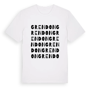 Grendon ordlek t-shirt – ekologisk bomull t-shirt från Pinshirt