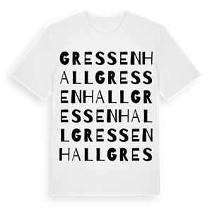 Gressenhall ordlek t-shirt – ekologisk bomull t-shirt från Pinshirt