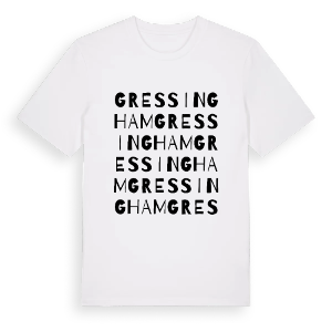 Gressingham ordlek t-shirt – ekologisk bomull t-shirt från Pinshirt