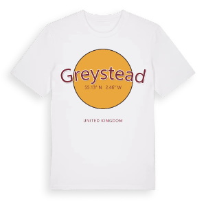Greystead cirkel t-shirt – ekologisk bomull t-shirt från Pinshirt