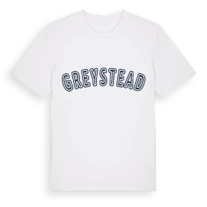 Greystead college t-shirt – ekologisk bomull t-shirt från Pinshirt