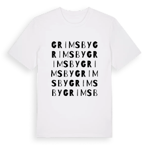 Grimsby ordlek t-shirt – ekologisk bomull t-shirt från Pinshirt