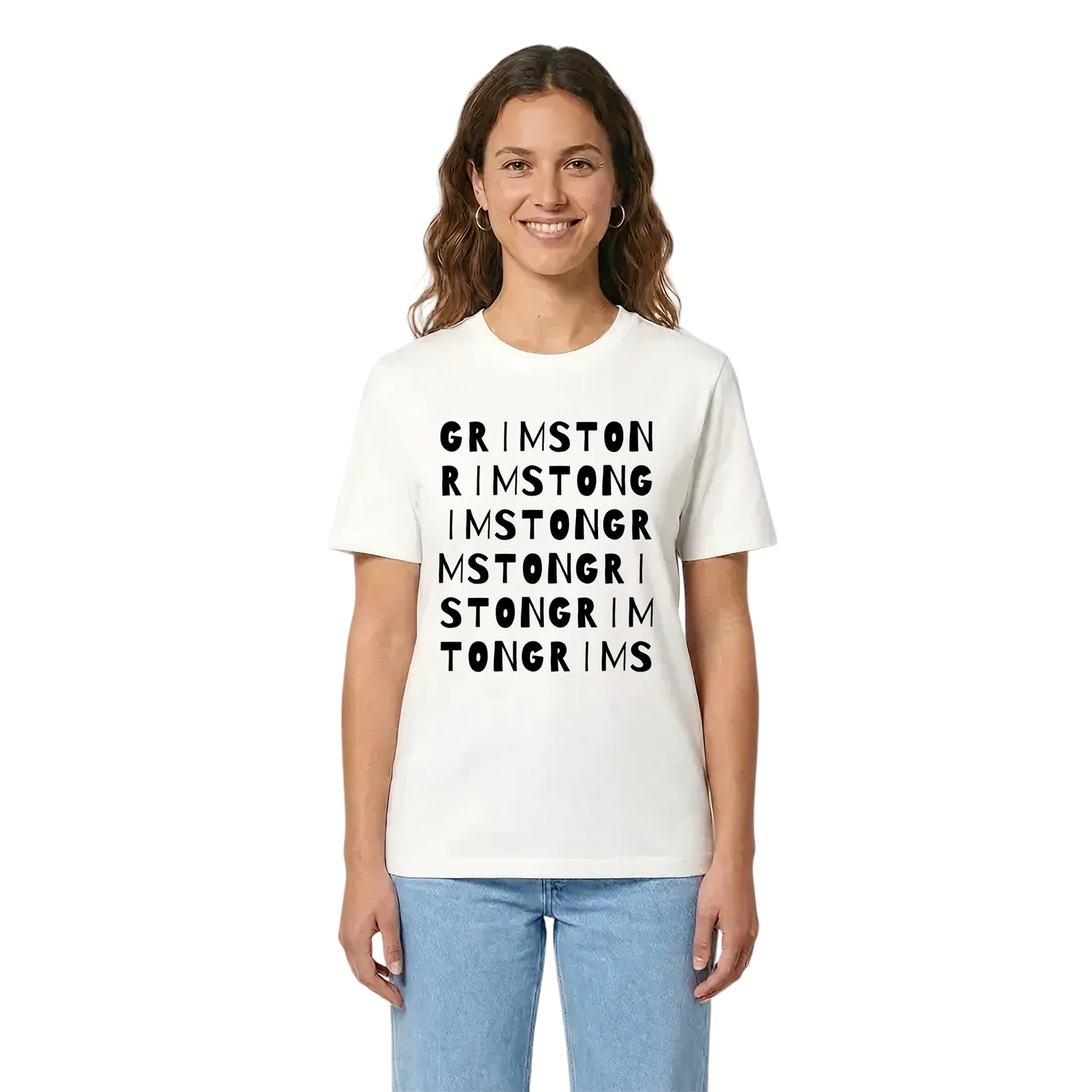 Grimston ordlek t-shirt – White, i miljö