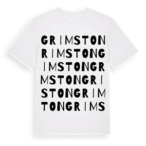 Grimston ordlek t-shirt – ekologisk bomull t-shirt från Pinshirt