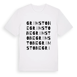 Grimstone ordlek t-shirt – ekologisk bomull t-shirt från Pinshirt