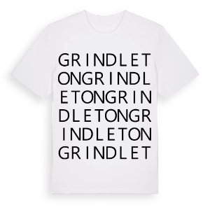 Grindleton ordlek t-shirt – ekologisk bomull t-shirt från Pinshirt