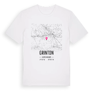 Grinton karta t-shirt – ekologisk bomull t-shirt från Pinshirt