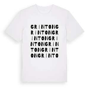 Grinton ordlek t-shirt – ekologisk bomull t-shirt från Pinshirt