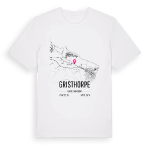 Gristhorpe karta t-shirt – ekologisk bomull t-shirt från Pinshirt