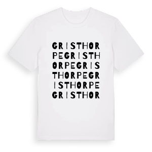 Gristhorpe ordlek t-shirt – ekologisk bomull t-shirt från Pinshirt