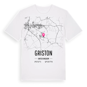 Griston karta t-shirt – ekologisk bomull t-shirt från Pinshirt
