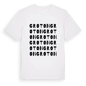 Groton ordlek t-shirt – ekologisk bomull t-shirt från Pinshirt