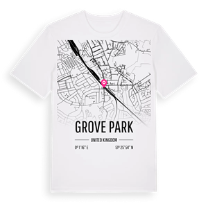 Grove Park karta t-shirt – ekologisk bomull t-shirt från Pinshirt