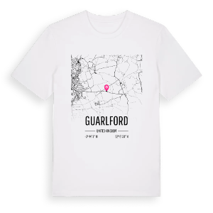 Guarlford karta t-shirt – ekologisk bomull t-shirt från Pinshirt