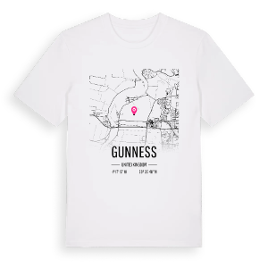 Gunness karta t-shirt – ekologisk bomull t-shirt från Pinshirt