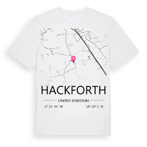 Hackforth karta t-shirt – ekologisk bomull t-shirt från Pinshirt