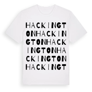 Hackington ordlek t-shirt – ekologisk bomull t-shirt från Pinshirt