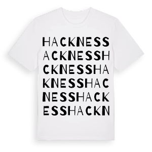 Hackness ordlek t-shirt – ekologisk bomull t-shirt från Pinshirt