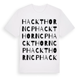 Hackthorn CP ordlek t-shirt – ekologisk bomull t-shirt från Pinshirt